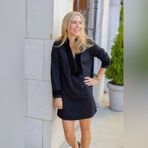 NWT XXS Sail To Sable Velvet Trimmed Tunic Dress